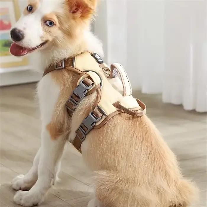 Harnais de gilet pour chien de compagnie Durable, antidéflagrant, pour grands chiens, collier réfléc