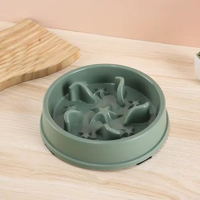Gamelle anti-glouton pour petits chiens et chats – Bol antidérapant et anti-renversement pour préven