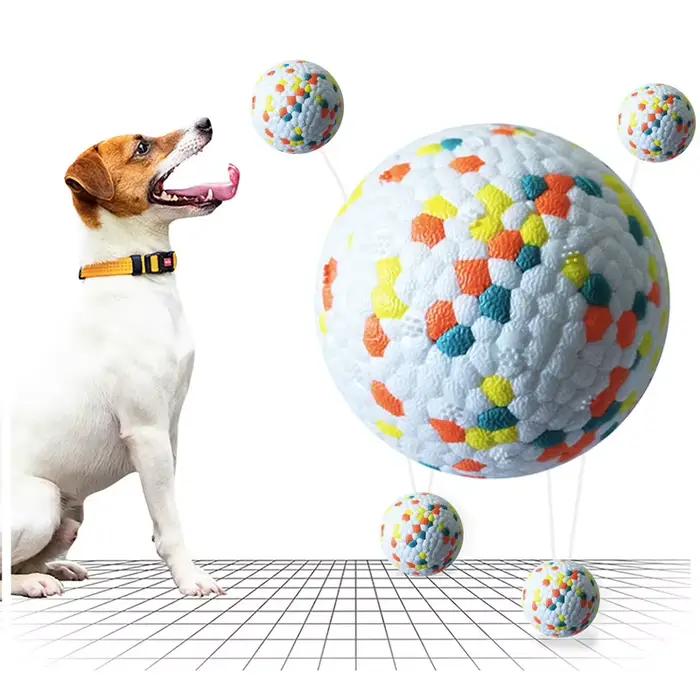 1pc dentition jouet pour animaux de compagnie chien solide jouet balle interactif chien jouet lumièr