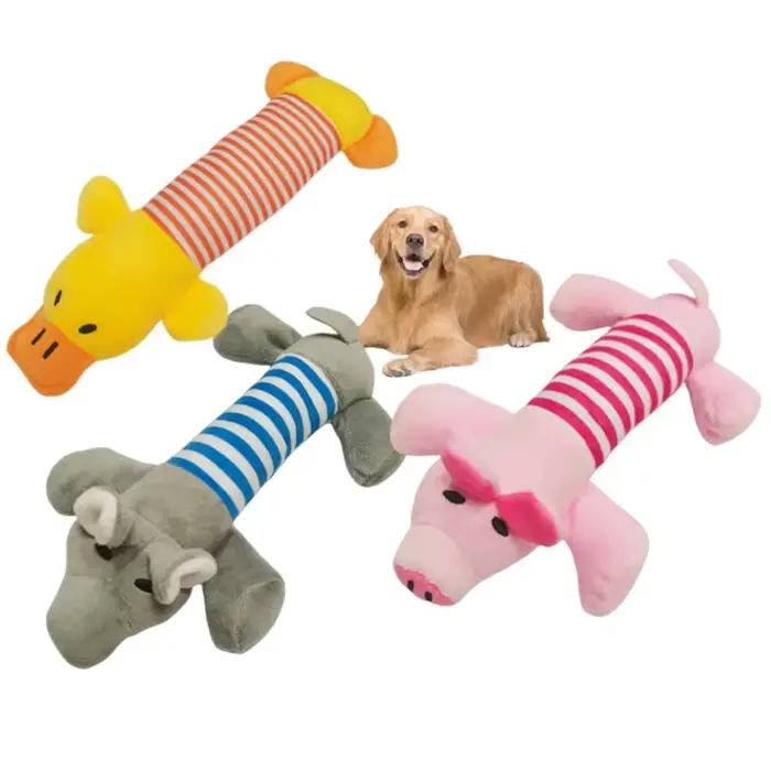 Jouet en peluche couineur pour animaux de compagnie, jouet sonore drôle, molaire à mâcher durable, c