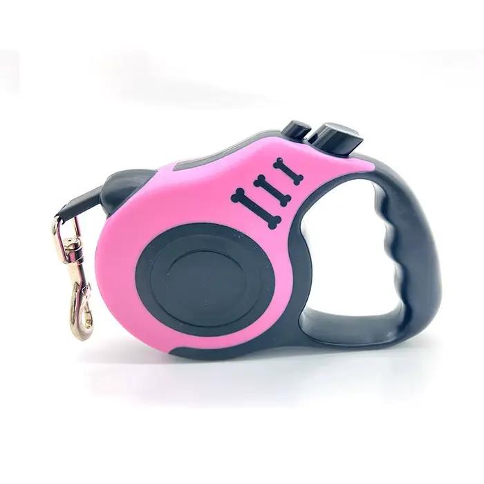 Laisse rétractable automatique pour petits chiens et chats, laisse en nylon durable avec corde de tr