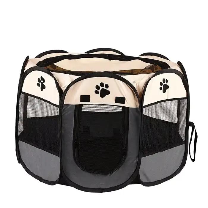 Tente pliable Portable pour animaux de compagnie, chenil, clôture octogonale, abri pour chiots, faci