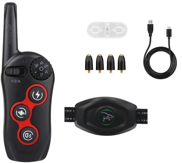 Collier de dressage 2 en 1 pour chien et Anti-aboiement automatique, 1300 pieds, Vibration à distanc