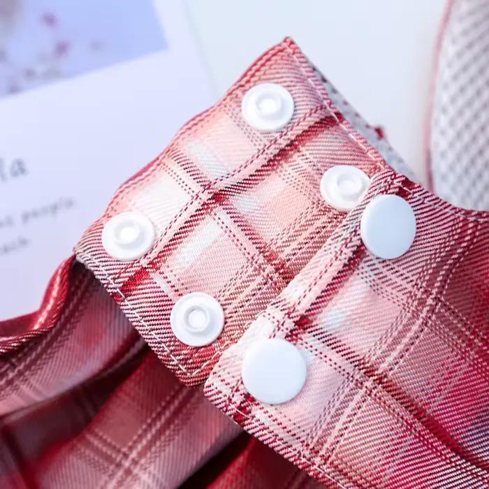 Robe en treillis pour chien, ensemble harnais et laisse, jolis vêtements pour petit chien, Chihuahua