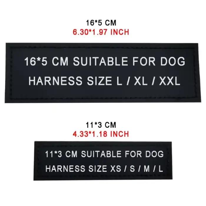 Étiquette autocollante réfléchissante avec nom de chien, 2 pièces, pour collier de harnais pour anim