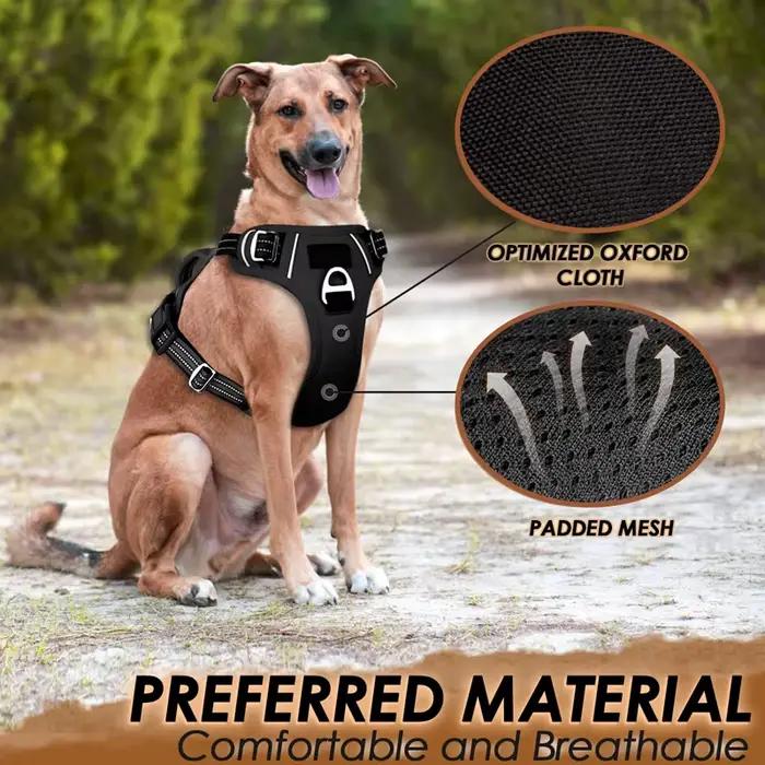 Benepaw – harnais pour chien sans traction, poignée de contrôle facile, harnais réfléchissant pour a