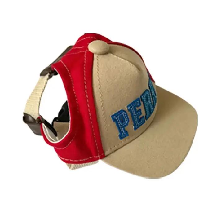 Casquettes pour animaux de compagnie petit chiot Sport lettre casquette pour chiens Baseball visière