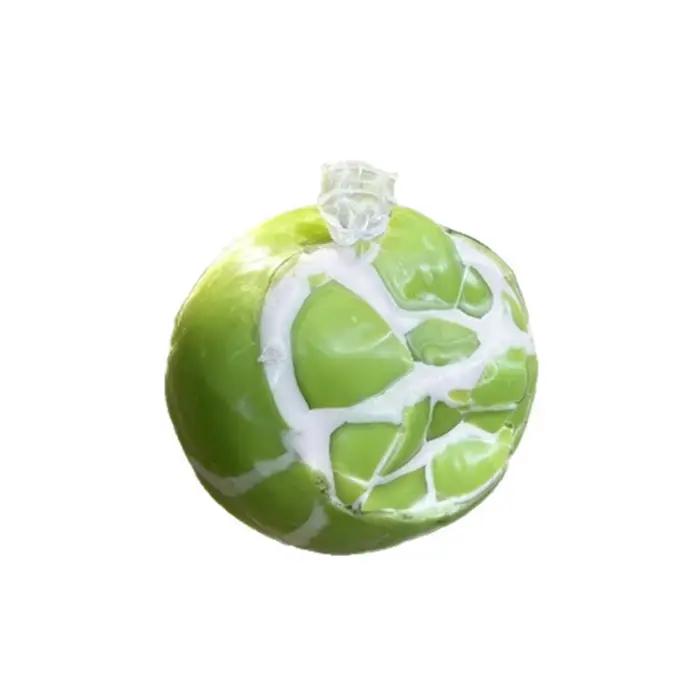 Jouet à presser en TPR souple, texture craquante, son croquant, design Raisin Vert, artisanat fait m