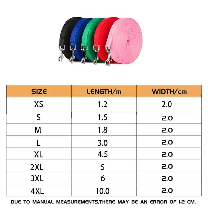 Laisses pour animaux de compagnie plus longues, corde d'entraînement en plein air, ceinture de laiss
