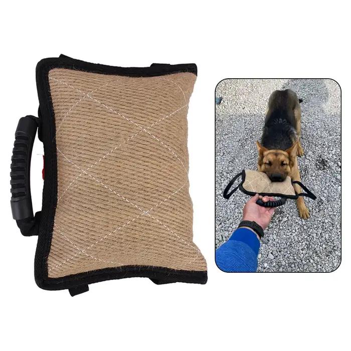 Bâton de morsure pour chien, jouet à mâcher pour animaux de compagnie avec 2 poignées en corde, orei