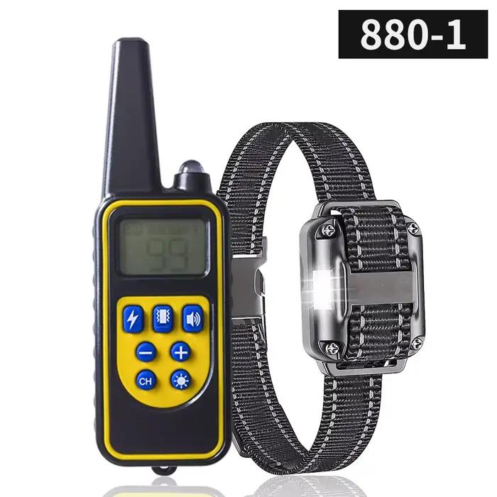 Pupopan Collier de dressage pour chien avec télécommande IP67 collier E étanche pour l'entraînement