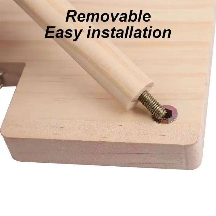 Plate-forme échelle en bois pour Hamster, planche à sauter, aire de jeux, jouet d'escalade pour peti