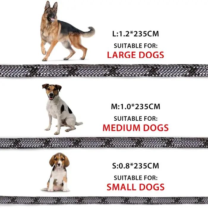 Laisses réfléchissantes en Nylon, chaîne pour chien de compagnie, corde de Traction pour courir, mai