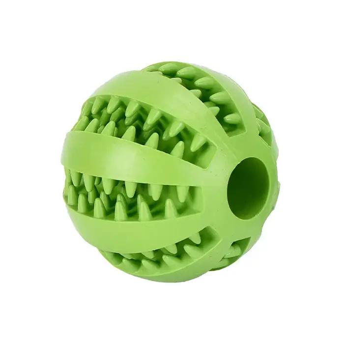 Boule de jouet pour chien, boules en caoutchouc interactives, jouets à mâcher pour chiot, boule de n