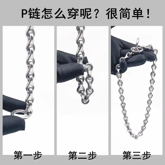 HQ-Collier de bain en acier inoxydable solide, 304 Keel P JODog, laisse pour petits animaux de compa