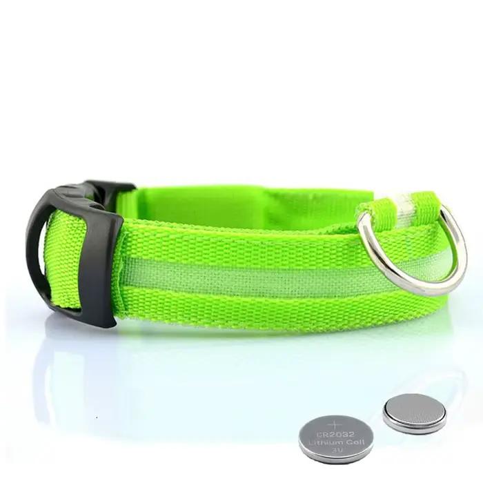 Collier Anti-perte pour chien, lumière Led, fournitures lumineuses de nuit pour chiots, produits pou
