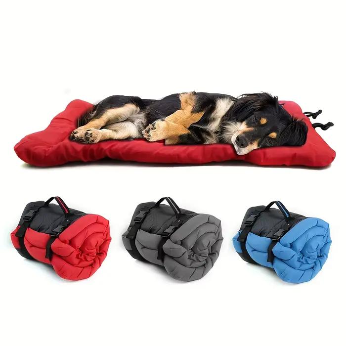 Coussin de lit antidérapant imperméable pour animaux de compagnie, lavable, matelas d'extérieur pour