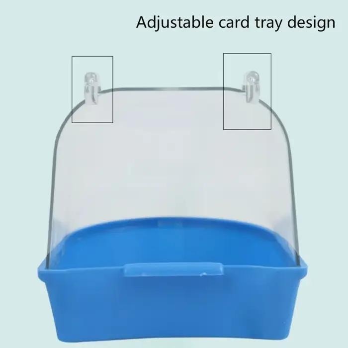 Boîte de bain pour oiseaux de compagnie, Cage de baignoire pour perroquets, accessoires pour perruch