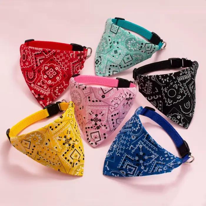 Écharpe réglable pour chiot et chat, Bandana, écharpe de cou pour petits chiens, chaton, serviette d