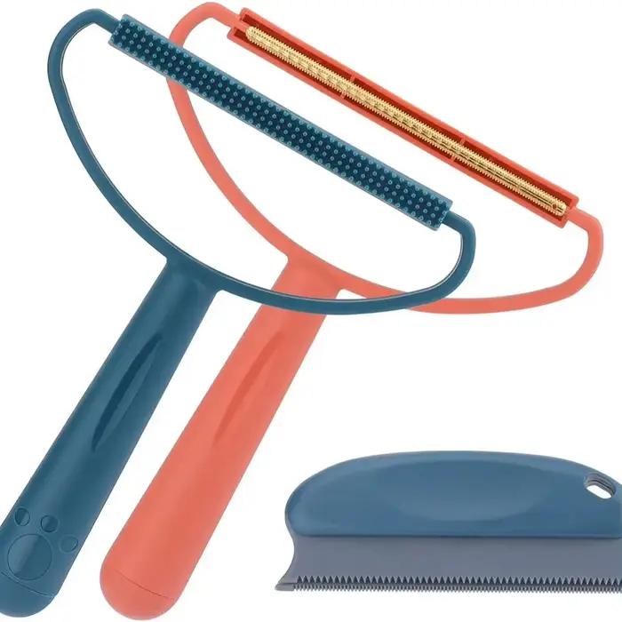 Éliminateur de poils d'animaux portable, brosse à poils pour chien et chat, brosse à poils pour tapi