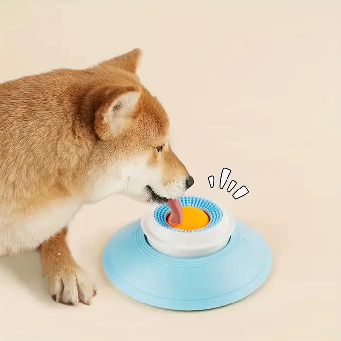 Grattoir à langue pour nettoyage d'animaux de compagnie, tapis à lécher, jouet auto-amusant, friandi