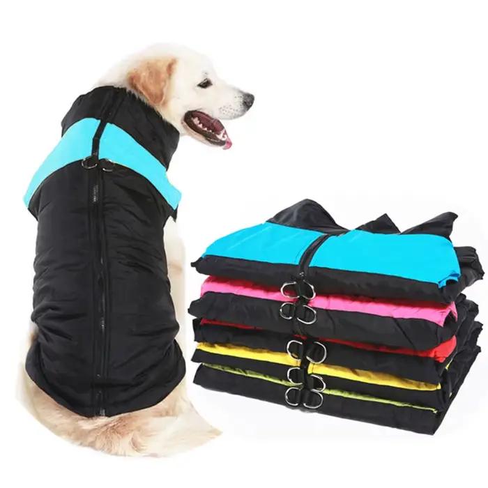Vêtements d'hiver imperméables pour animaux de compagnie, manteau chaud pour grands chiens, veste en
