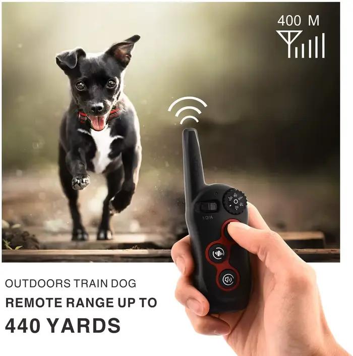 Collier de dressage 2 en 1 pour chien et Anti-aboiement automatique, 1300 pieds, Vibration à distanc