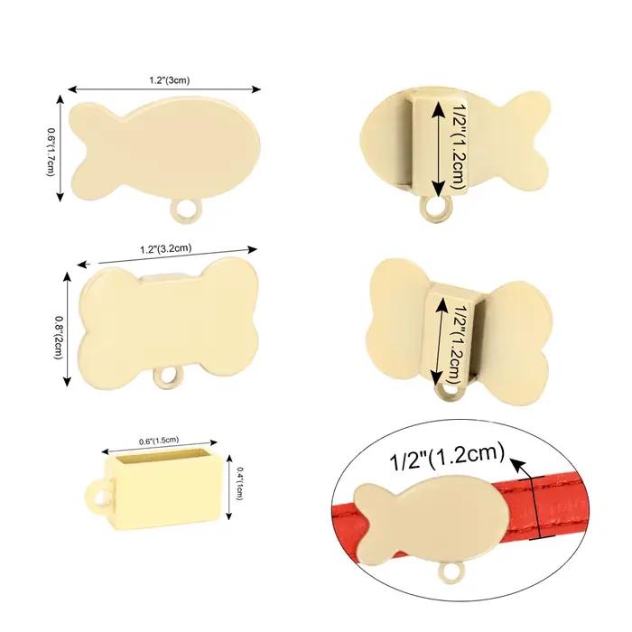 Étiquette d'identification Anti-perte pour chien et chat, pour collier gravé, étiquettes d'identific