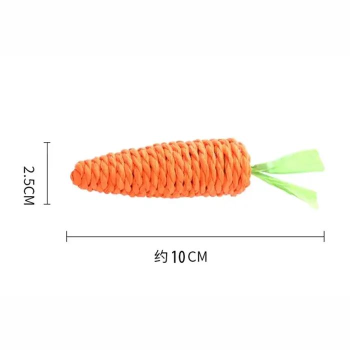 Jouet pour chat, son de carotte, produits pour animaux de compagnie, corde en papier résistante aux