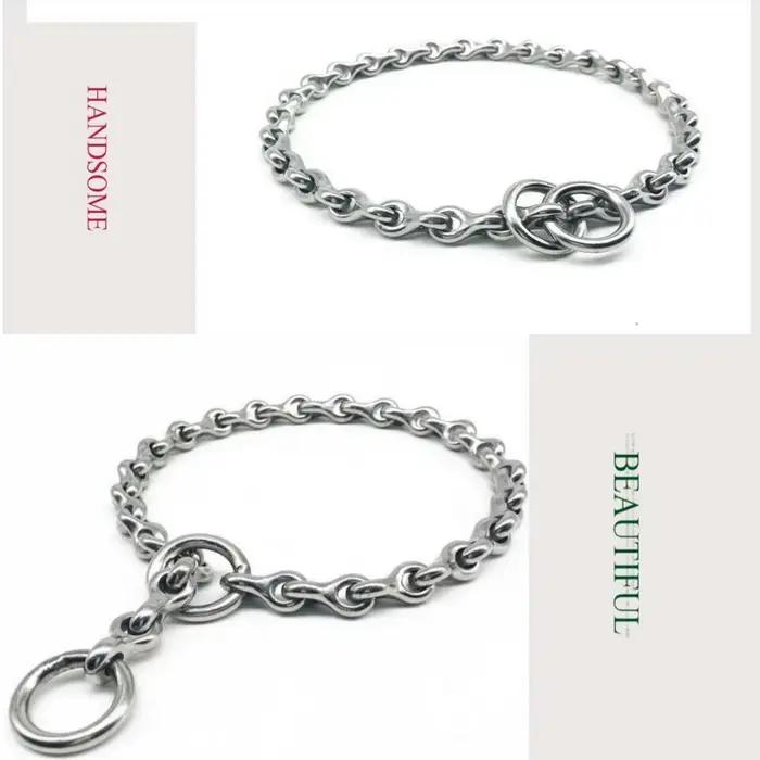 HQ-Collier de bain en acier inoxydable solide, 304 Keel P JODog, laisse pour petits animaux de compa