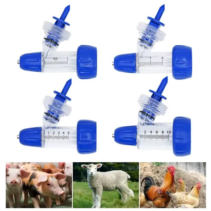 Seringue continue vétérinaire automatique 1/2/5/10Ml, injecteur de vaccin réglable pour animaux, acc