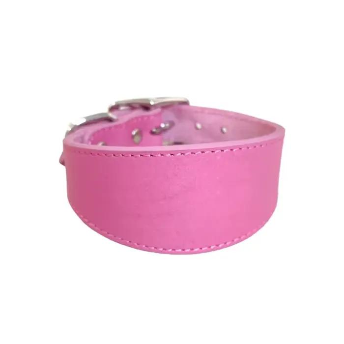 Collier en cuir pour chiens de grande race, chiot, rembourrage doux, fournitures pour animaux de com