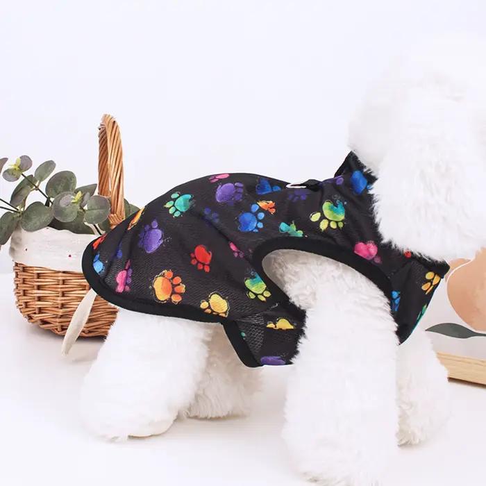 Gilet d'été pour chien, T-Shirt fin et respirant avec empreinte de pegada mignonne pour petit et moy