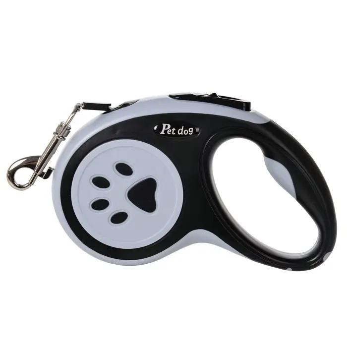 Laisse rétractable automatique pour animaux de compagnie, laisse télescopique pour chien à impressio