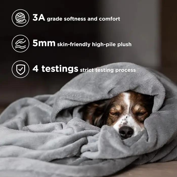 Couverture de lit en peluche imperméable pour animaux de compagnie, douce, floue, confortable, luxe,