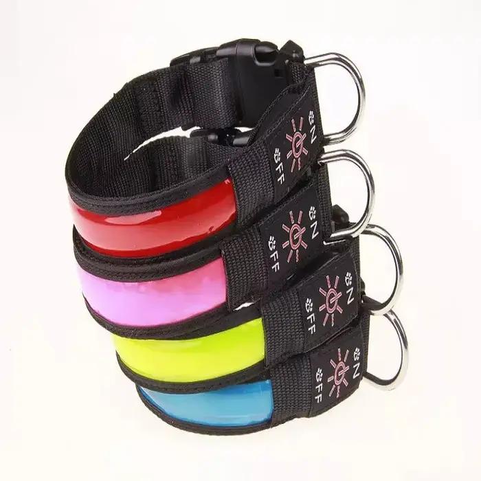 Collier lumineux LED pour chien, réglable, clignotant, rechargeable par USB, collier lumineux pour l