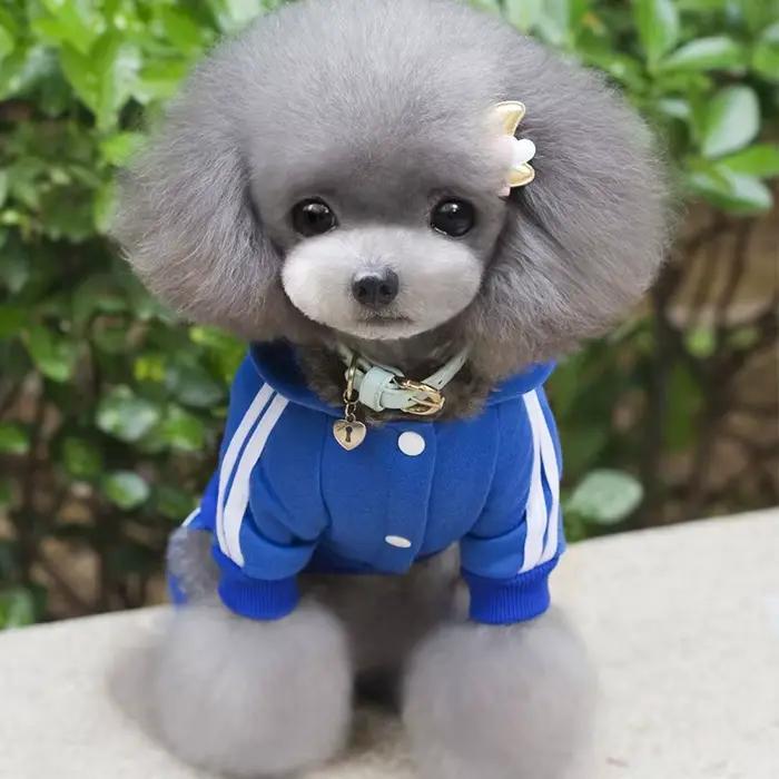 Adidog vêtements pour chiens salopette épaisse pour chiens, vêtements d'hiver pour petits chiens chi