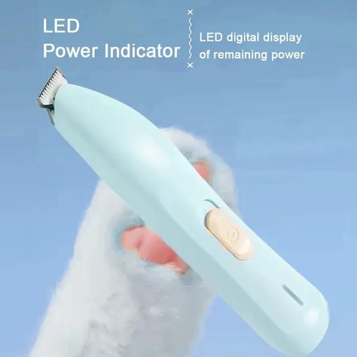 Tondeuse électrique pour animaux de compagnie avec lumières LED, tondeuse à poils de pied, rasoir as