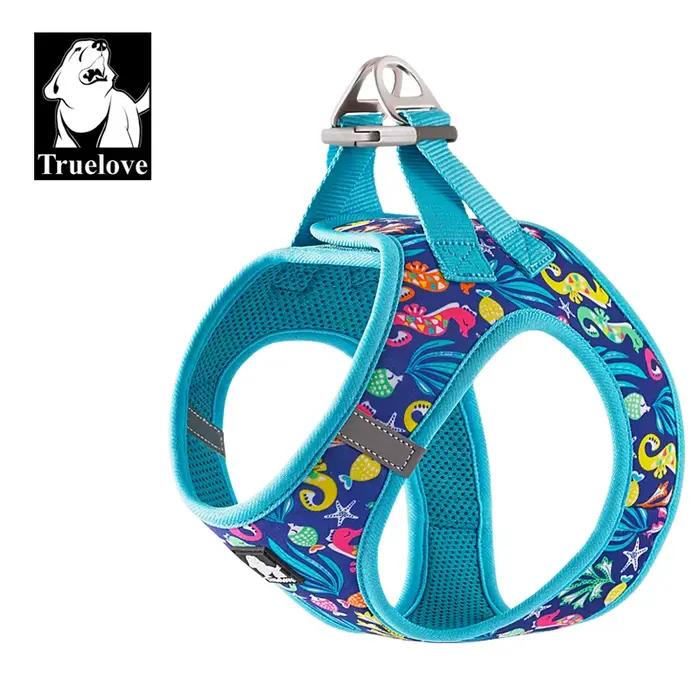 Truelove harnais pour animaux de compagnie maille d'air souple gilet réfléchissant réglable pour ani