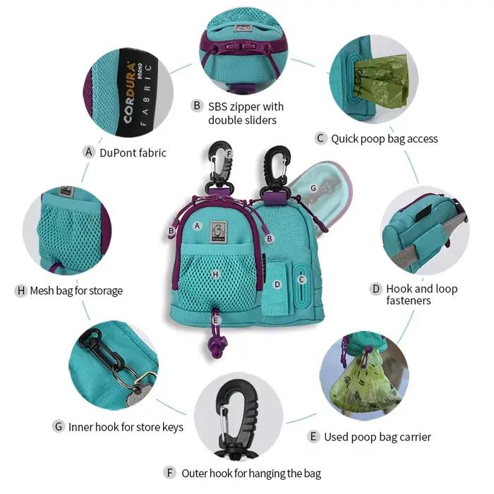 Truelove – support de sac à merde multifonctionnel pour animaux de compagnie, pour laisse, sac de fr