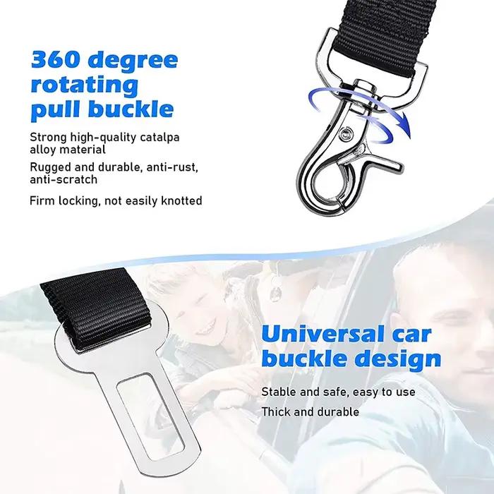 Laisse de sécurité pour chien, coussin rétractable réglable, élastique, pour animaux de compagnie, c