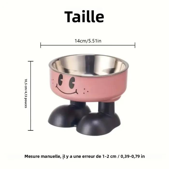 Bol surélevé pour chien et chat en acier inoxydable