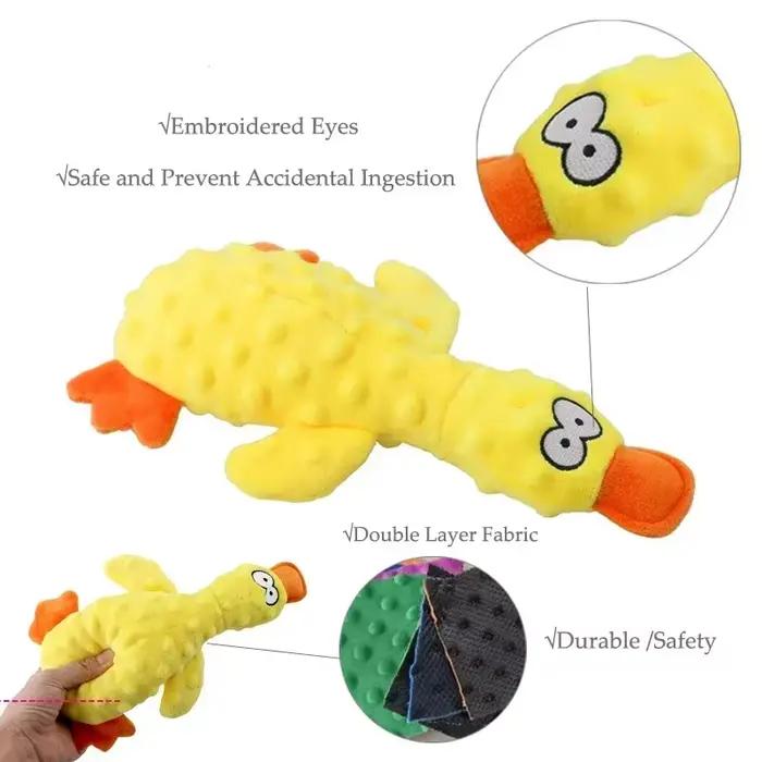 Jouets pour chiens en peluche douce en forme de canard pour petits chiots