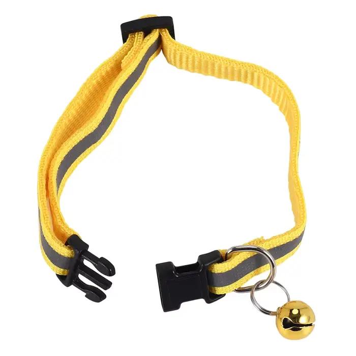 Collier réfléchissant réglable pour animaux de compagnie