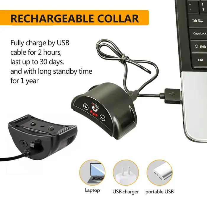 Collier Anti-Aboiement Rechargeable pour Chien