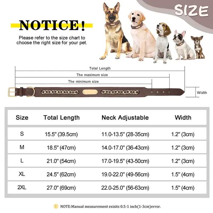 Collier de chien personnalisé