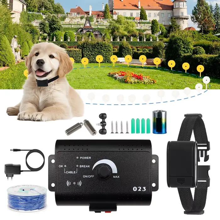 Système de clôture électrique sans fil Invisible pour chien