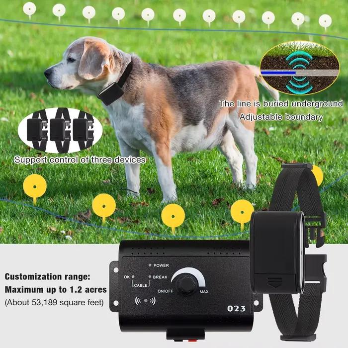 Système de clôture électrique sans fil Invisible pour chien