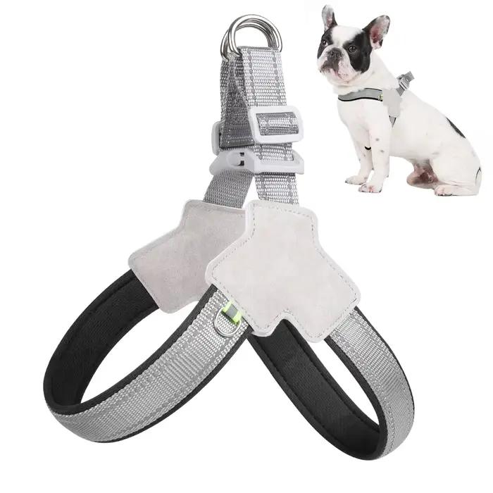 Harnais pour chien de compagnie pour petits et moyens chiens chat réfléchissant chiot chats sans traction maille