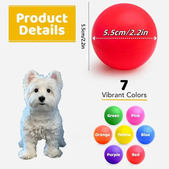 Balles de jouets pour chiens avec sac de rangement